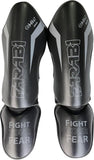 Farabi Adult Shin in Step Black/Grey-Ultimate Shin Guards