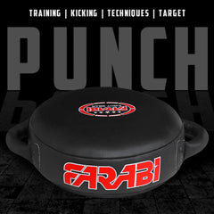 Farabi Leather Round Punch Shield – MMA, Muay Thai & Kickboxing Pad