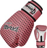 Farabi Kids 4oz Pink Star Boxing Gloves – Muay Thai, Kickboxing & Punching Bag Training