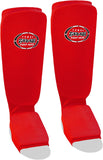 Farabi Shin Pads Instep Shin Guard for Kickboxing MMA Muay Thai Boxing Gym Training Elasticated Pads