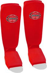 Farabi Shin Pads Instep Shin Guard for Kickboxing MMA Muay Thai Boxing Gym Training Elasticated Pads