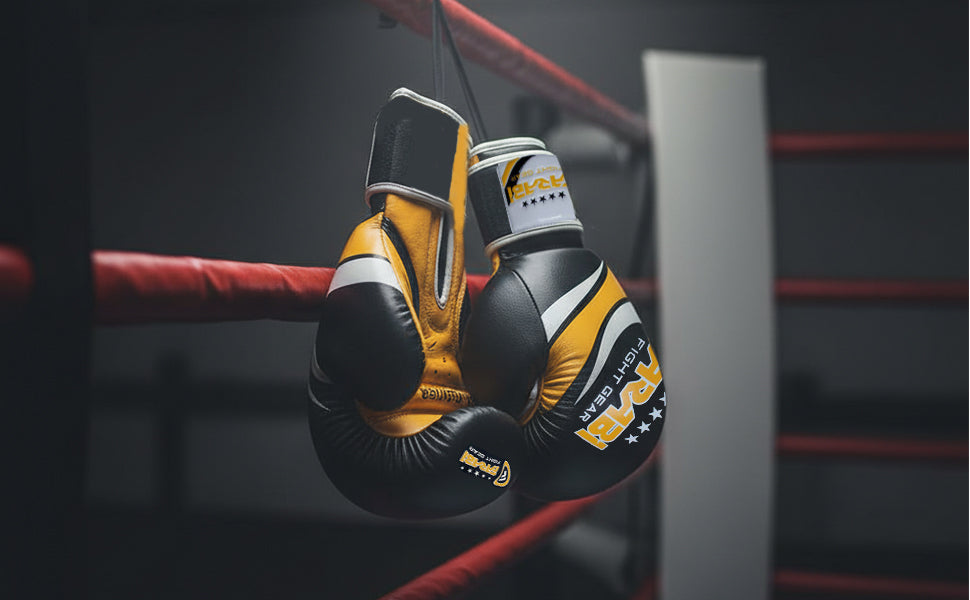 Farabi B6 Buffalo Leather Boxing Gloves - gallery image