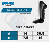 Farabi Adult Combat Shin in Step Black/Grey-Ultimate Shin Guards
