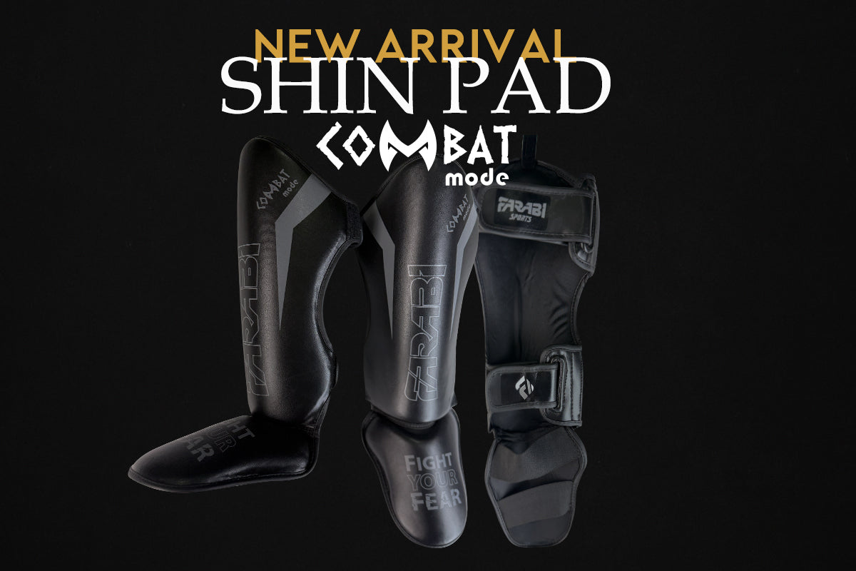Farabi Adult Shin in Step Black/Grey-Ultimate Shin Guards - gallery image