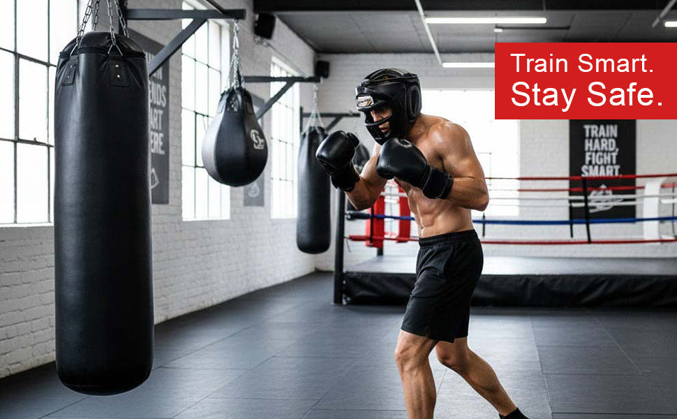 Farabi Head Guard with Removable Grill – MMA & Kickboxing Training - gallery image