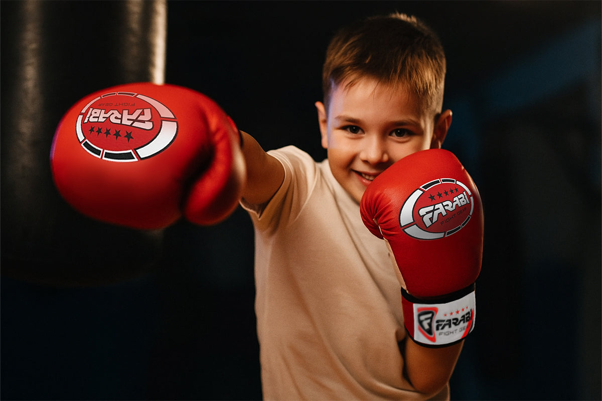 Farabi Kids Boxing Gloves Tron for Boys and Girls 4-oz - gallery image