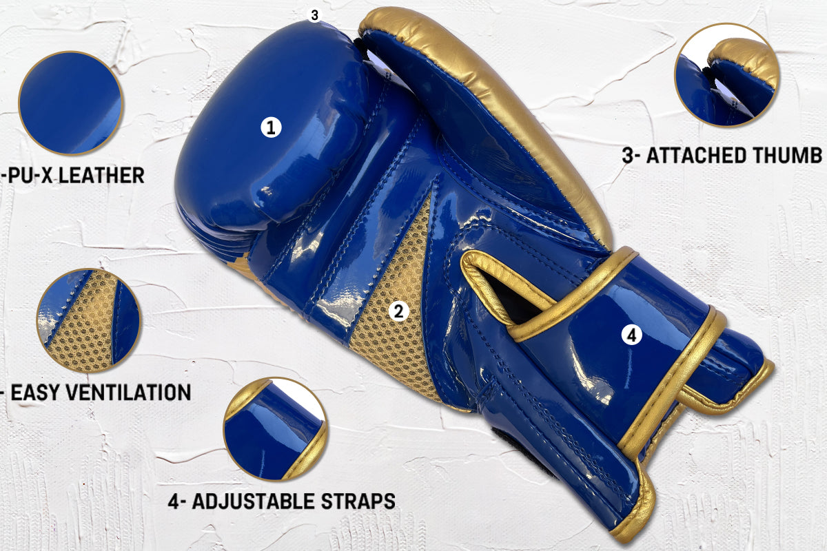 Farabi Kids Boxing Gloves Shiny Champ Training Gloves 2oz 4oz 6oz 8oz for 3-14 Year - gallery image