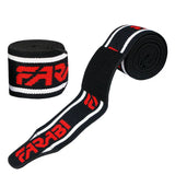 Farabi KW1 Knee Wraps for Weightlifting & Powerlifting – Adjustable Knee Support for Gym & Squats