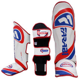 Farabi Flame Shin Guard – Pro Shin Pad Protector for MMA, Muay Thai, Kickboxing & Training