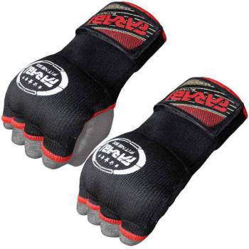 Farabi Boxing Inner Gloves for kids Gel Padded Gloves Elasticated Quick Hand Wraps  for MMA Boxing Punching Bag-Black
