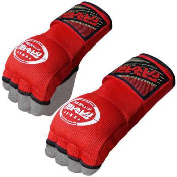 Farabi Boxing Inner Gloves for kids Gel Padded Gloves Elasticated Quick Hand Wraps  for MMA Boxing Punching Bag-Red