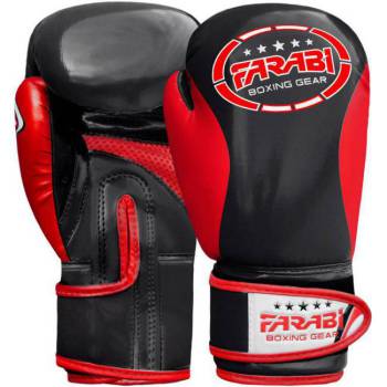 Farabi Kids Boxing Gloves Champ Faux Leather -Red