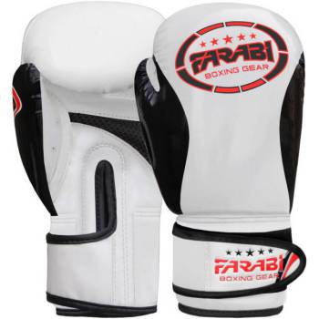 Farabi Kids Boxing Gloves Champ Faux Leather -White