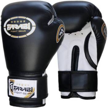 Farabi Kids Boxing Gloves for Junior Fighters-black