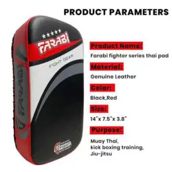 Farabi Thai Pads Leather Kickboxing Pads F2 (1-pad)-n@image.ImageNumber
