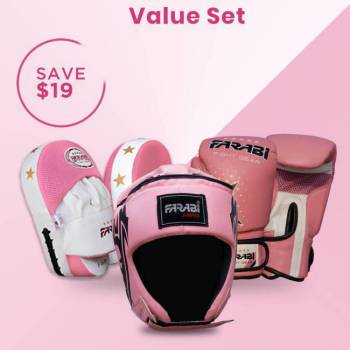 Value Set Pink Basic with 6oz glove-Pink