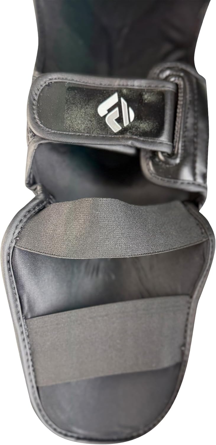 Farabi Adult Shin in Step Black/Grey-Ultimate Shin Guards