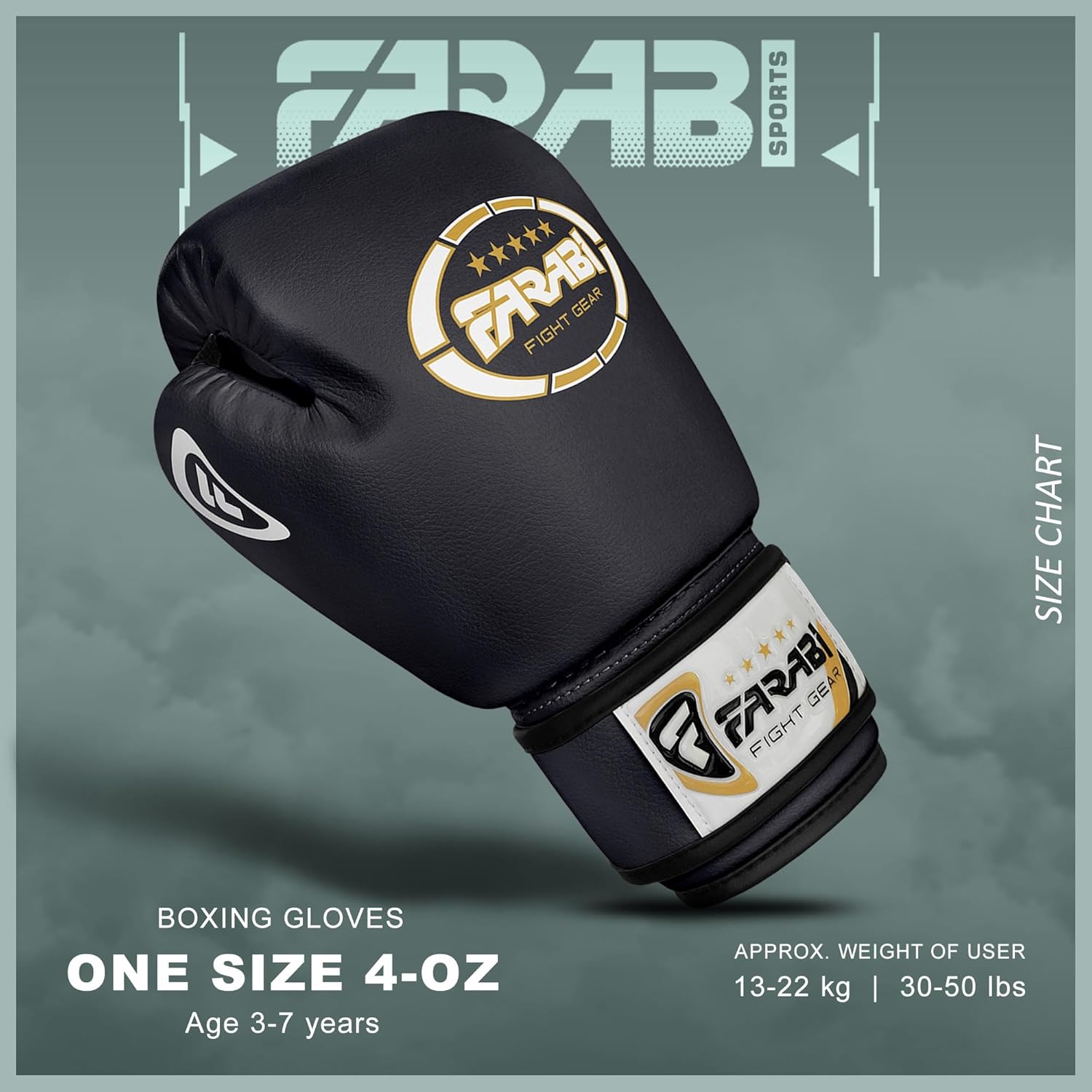 Farabi Kids Boxing Gloves – For Junior Fighters 8-oz