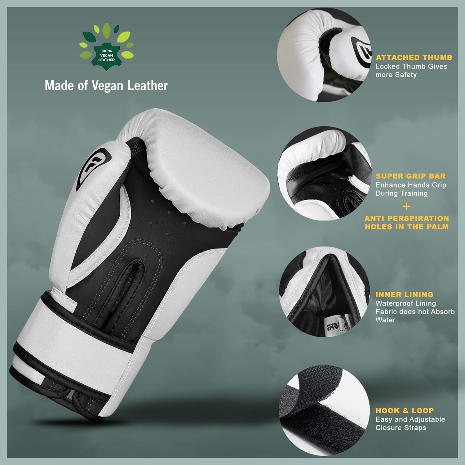 Farabi Kids Boxing Gloves Tron for Boys and Girls 4-oz