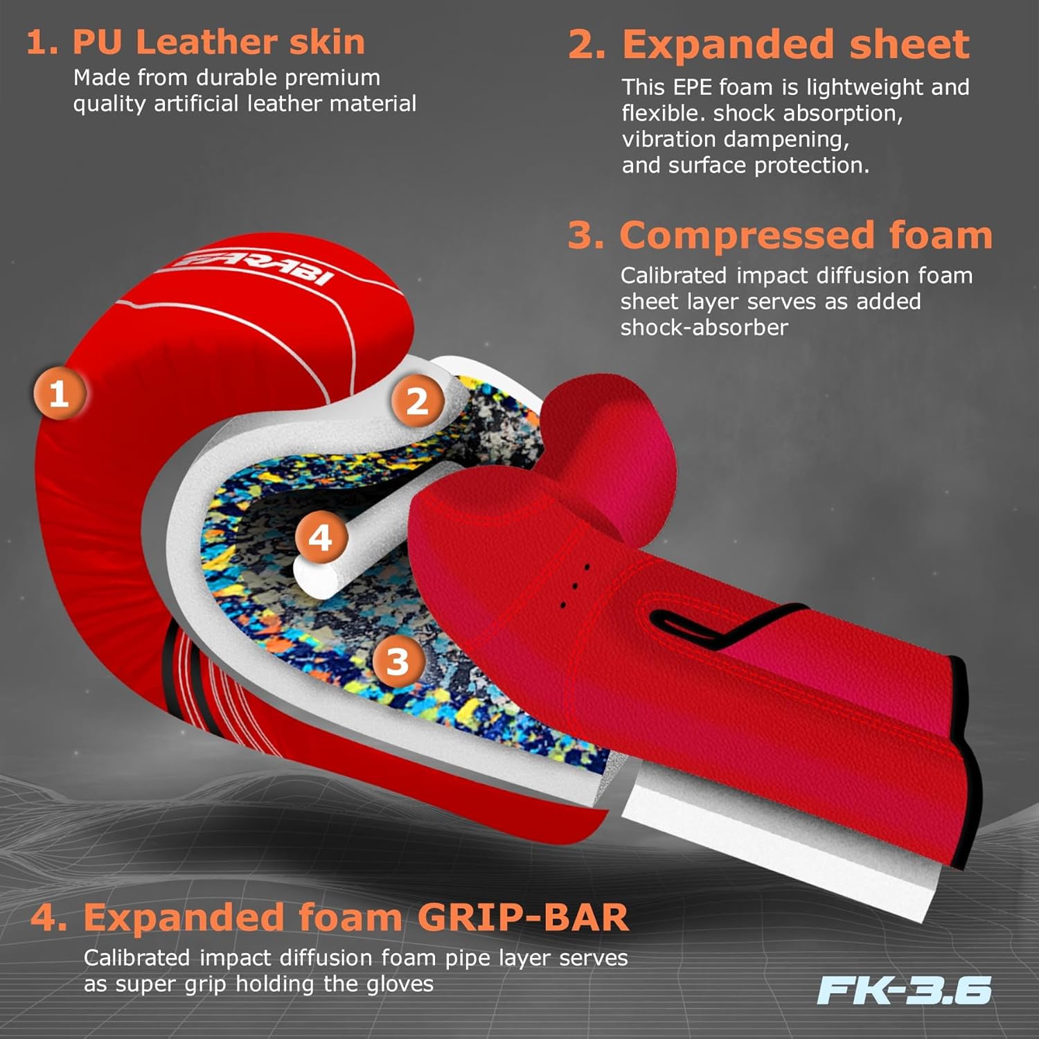 Farabi Kids 6oz FKG Boxing Gloves for Youth Ages 5-10 Years