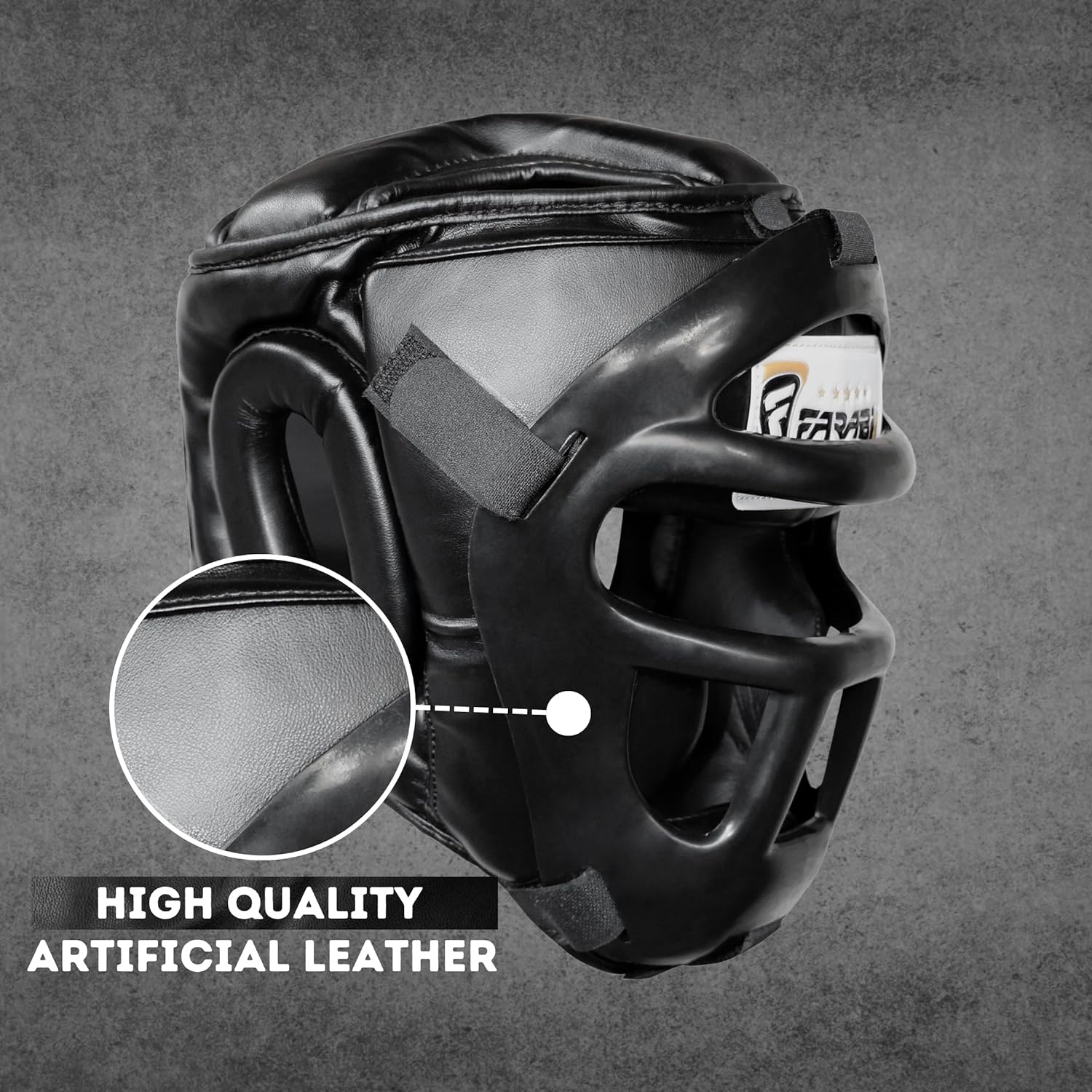Farabi Head Guard with Removable Grill – MMA & Kickboxing Training