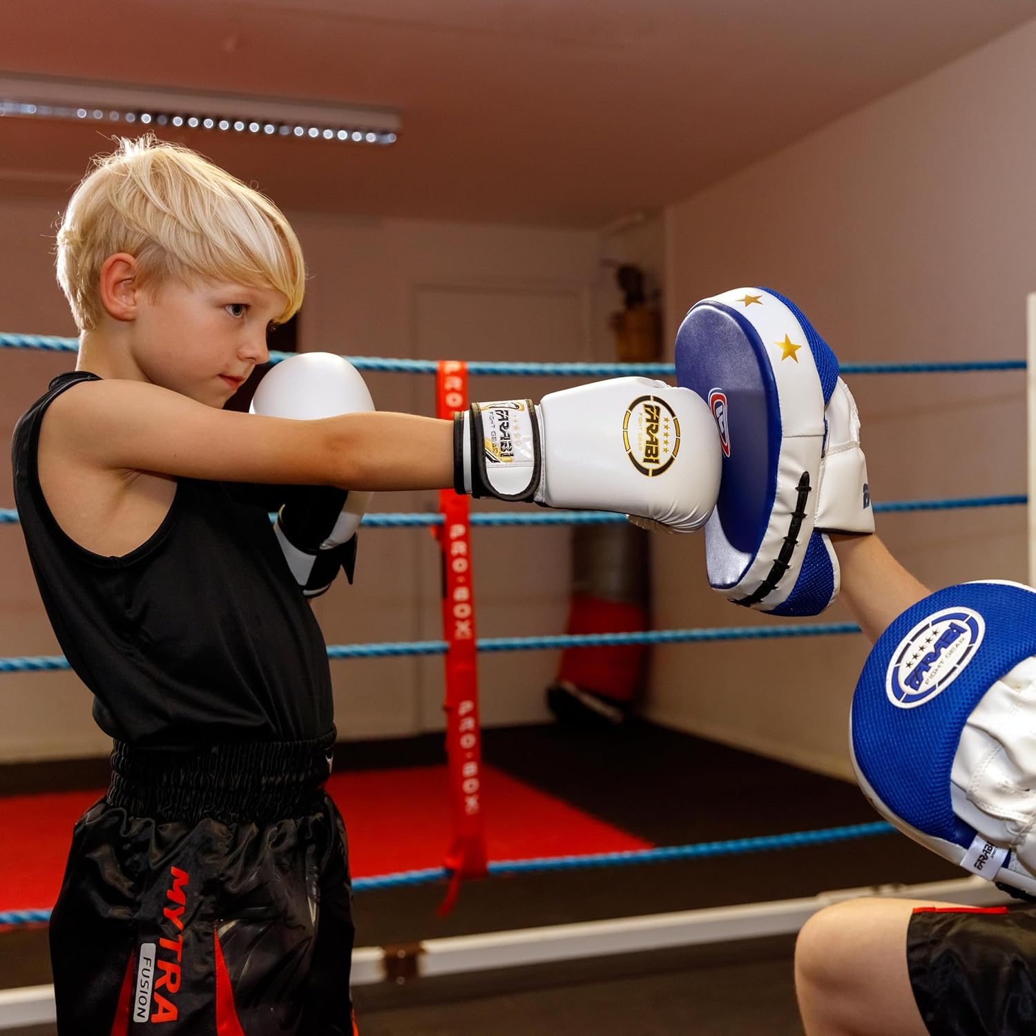 Farabi Kids Boxing Gloves Tron for Boys and Girls 4-oz