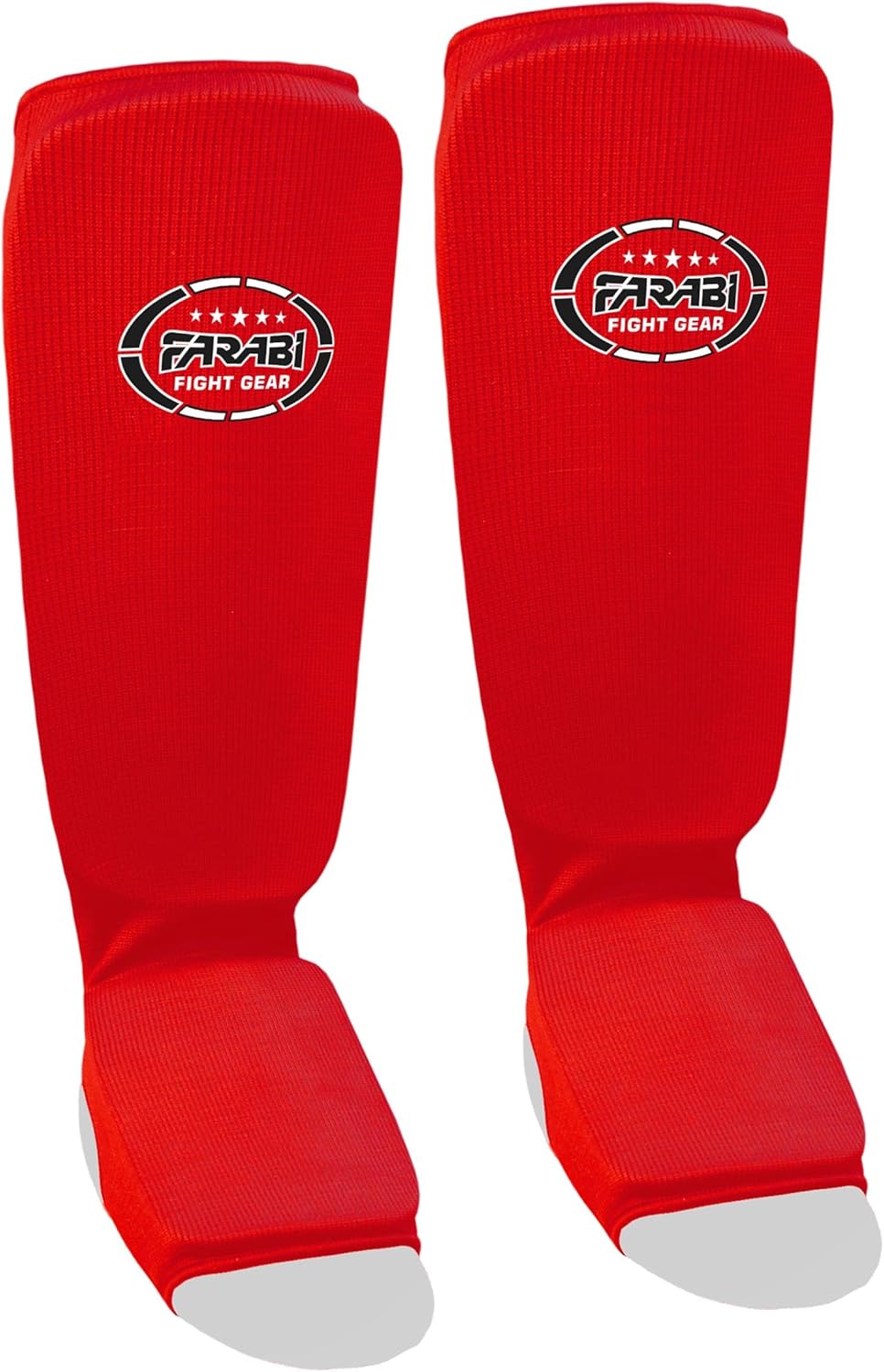Farabi Shin Pads Instep Shin Guard for Kickboxing MMA Muay Thai Boxing Gym Training Elasticated Pads