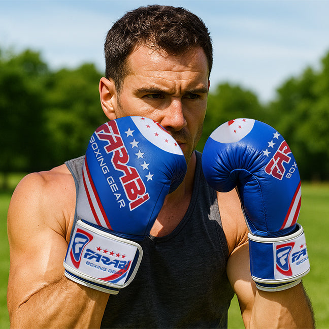 Farabi Boxing Gloves B4 Target Genuine Leather
