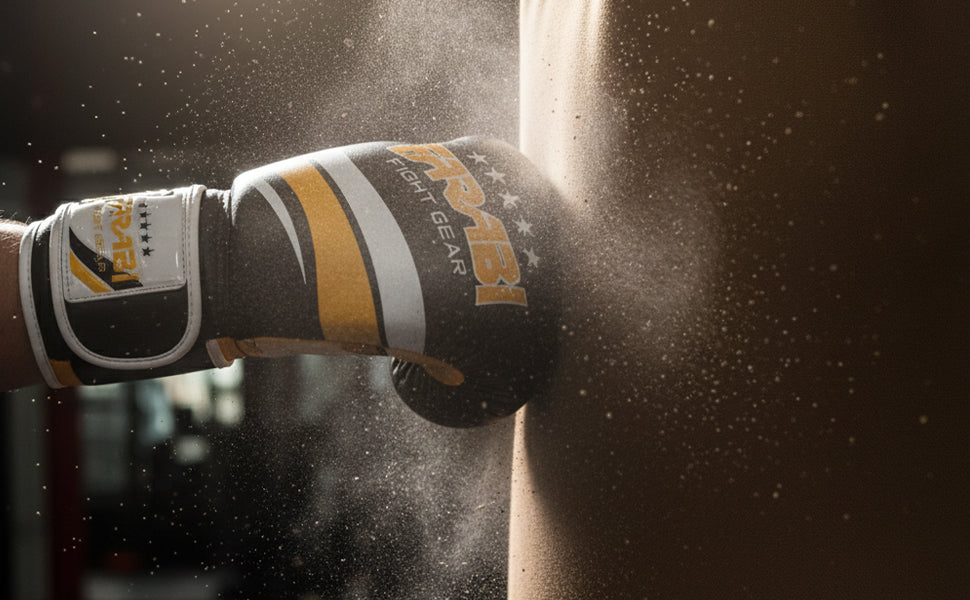 Farabi B6 Buffalo Leather Boxing Gloves - gallery image