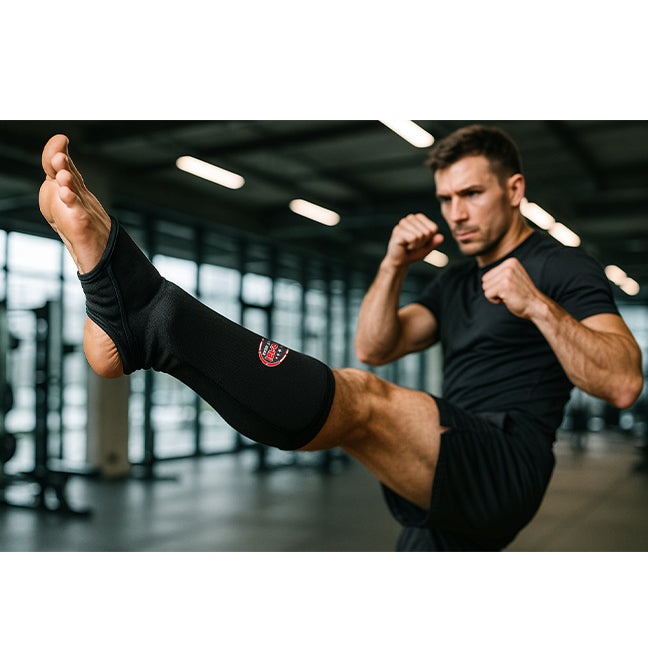 Farabi Shin Pads Instep Shin Guard for Kickboxing MMA Muay Thai Boxing Gym Training Elasticated Pads