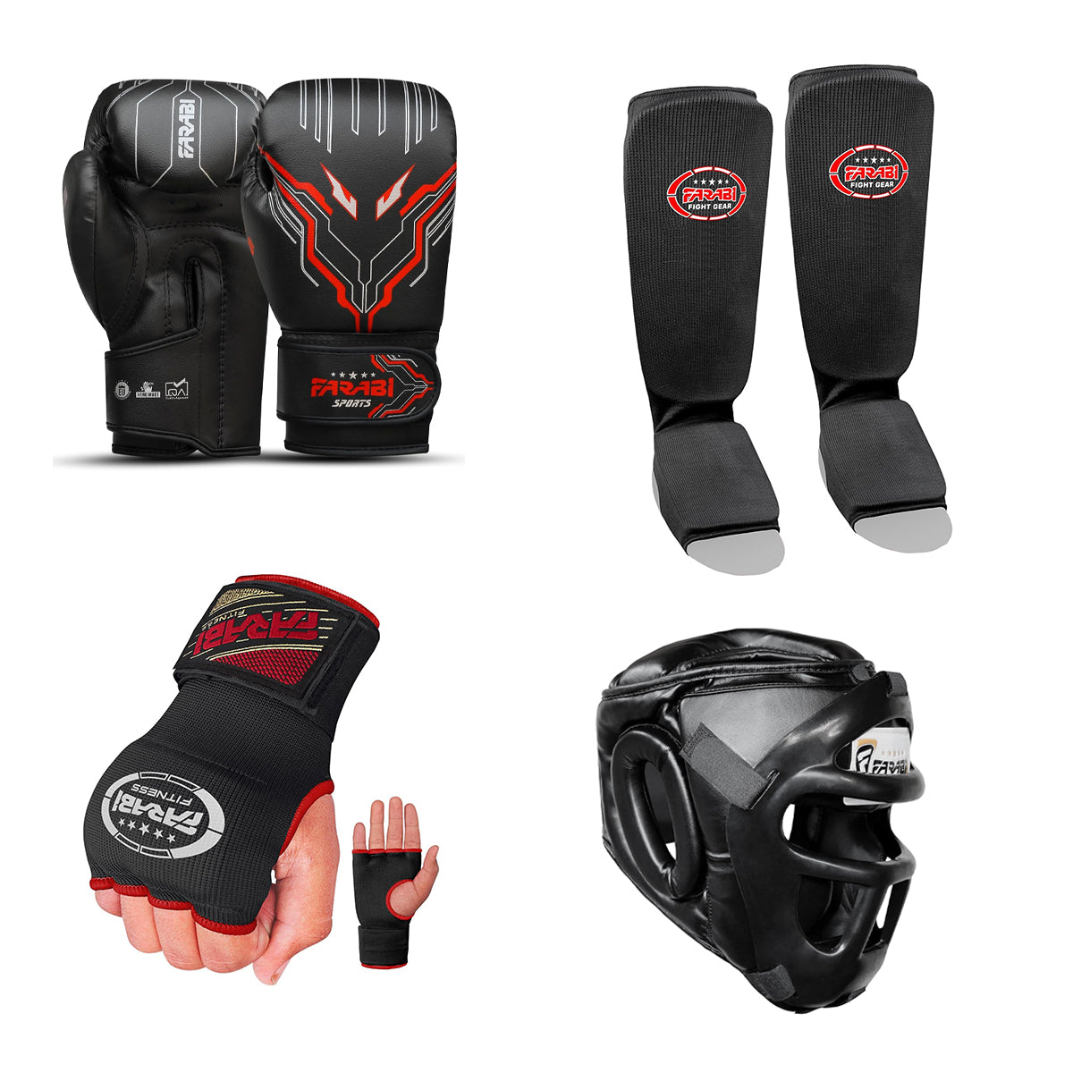 6-12 Years Gym Boxing Kit with FKG 6oz Gloves