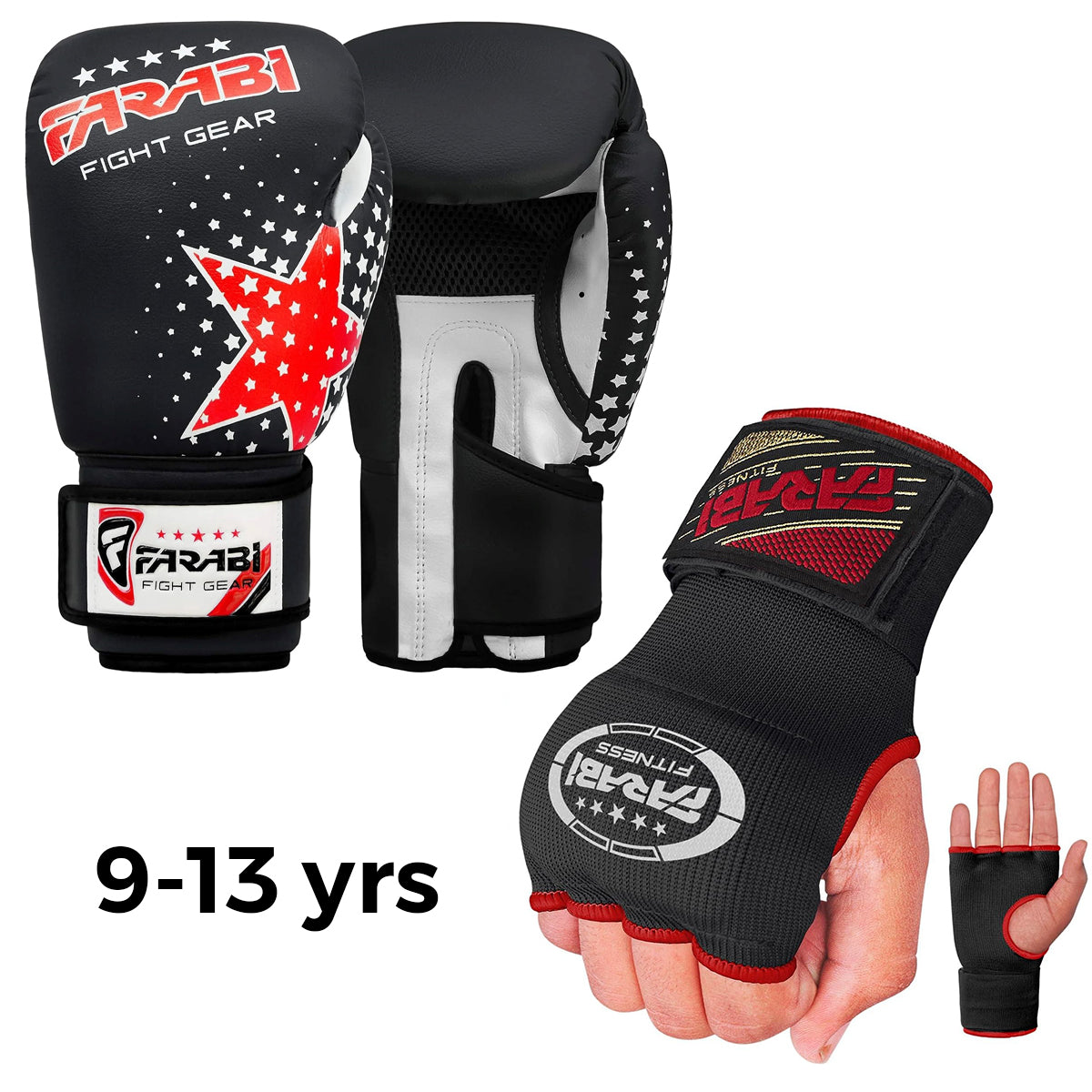 Kids Gym Boxing Kit 9-12 Years | Boxing Gloves + Inner Gloves