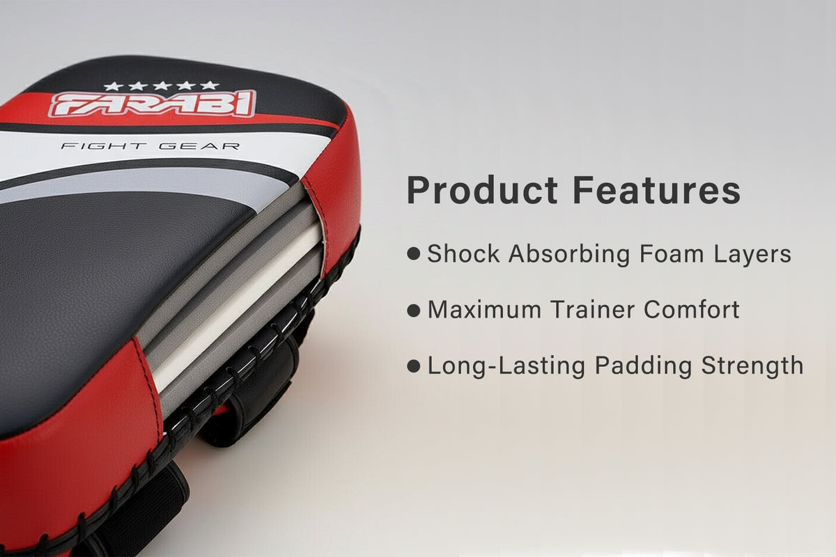Farabi Thai pad FT1 Genuine Leather Fighter Muay Thai Kick pad MMA Boxing pad - gallery image
